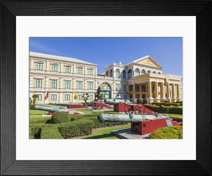 Framed Print : Thailand, Bangkok, Ministry of Defence Building and Canon Museum Framed Print : Thailand, Bangkok, Ministry of Defence Building and Canon Museum
