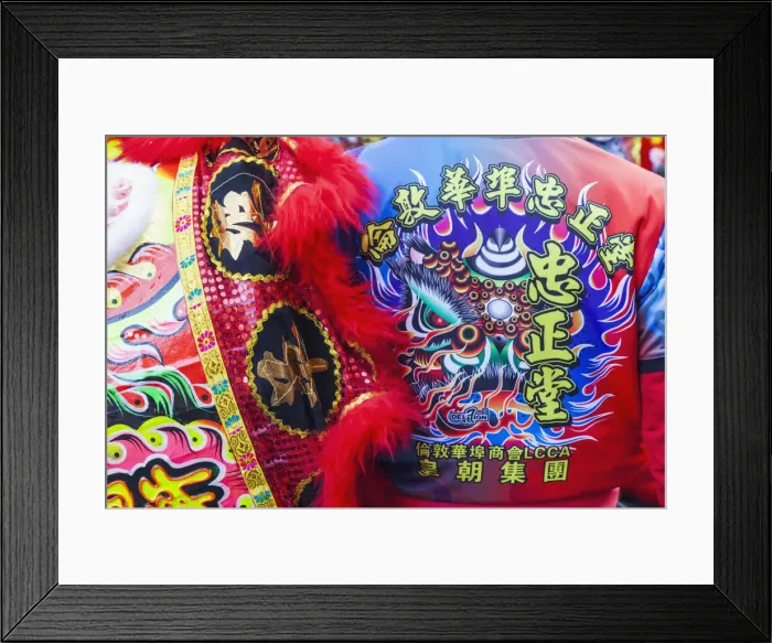 Framed Print : England, London, Chinatown, Chinese New Year Parade, Detail of Parade Framed Print : England, London, Chinatown, Chinese New Year Parade, Detail of Parade