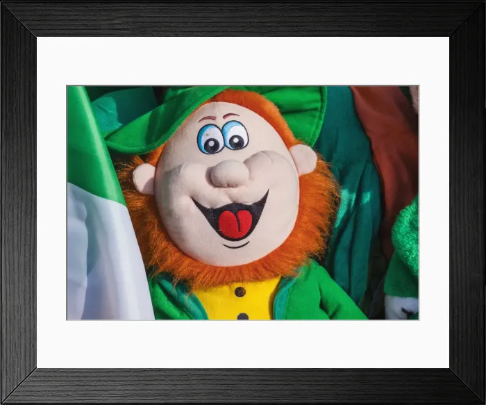 Framed Print : England, London, St. Patricks Day Parade, Leprechaun Doll Framed Print : England, London, St. Patricks Day Parade, Leprechaun Doll