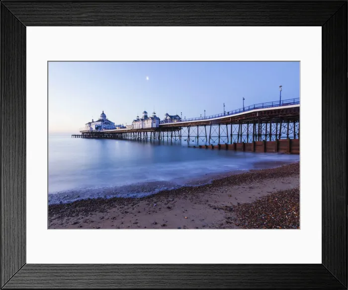 Framed Print : England, East Sussex, Eastbourne, Eastbourne Pier at Dawn Framed Print : England, East Sussex, Eastbourne, Eastbourne Pier at Dawn