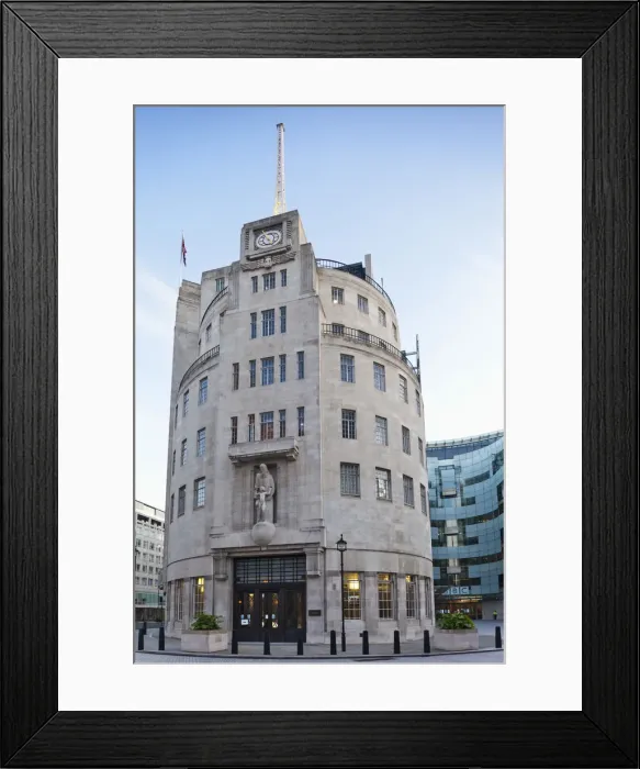 Framed Print : England, London, Langham Place, BBC Broadcasting House