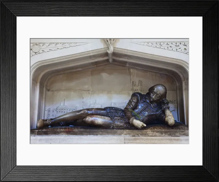 Framed Print : England, London, Southwark, Southwark Cathedral, Shakespeare Memorial Statue Framed Print : England, London, Southwark, Southwark Cathedral, Shakespeare Memorial Statue
