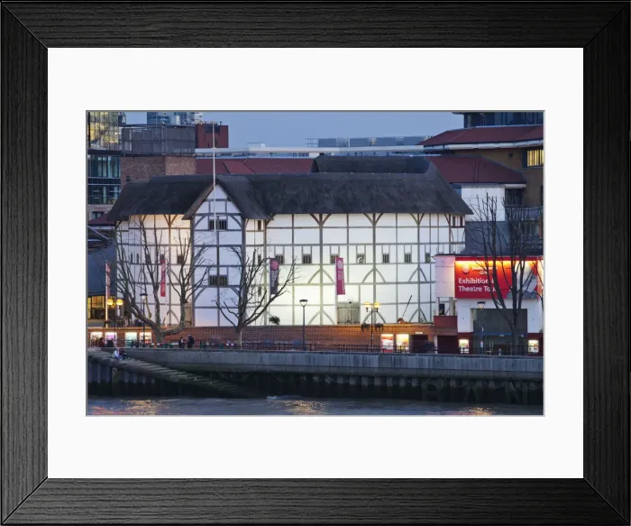 Framed Print : England, London, Southwark, Shakespeares Globe Theatre Framed Print : England, London, Southwark, Shakespeares Globe Theatre