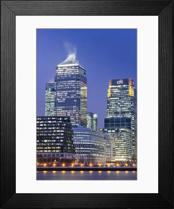 Framed Print : England, London, Docklands, Canary Wharf Framed Print : England, London, Docklands, Canary Wharf