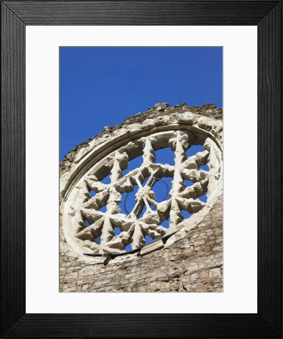 Framed Print : England, London, Southwark, Winchester Palace, The Medieval Rose Window Framed Print : England, London, Southwark, Winchester Palace, The Medieval Rose Window