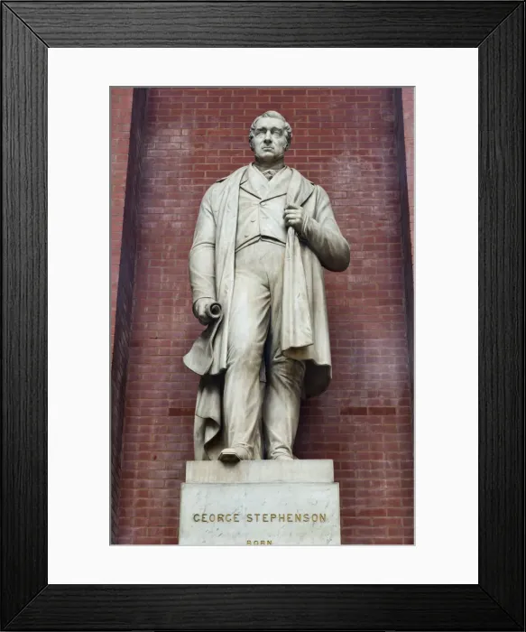 Framed Print : England, Yorkshire, York, The National Railway Museum, Statue of George Stephenson Framed Print : England, Yorkshire, York, The National Railway Museum, Statue of George Stephenson