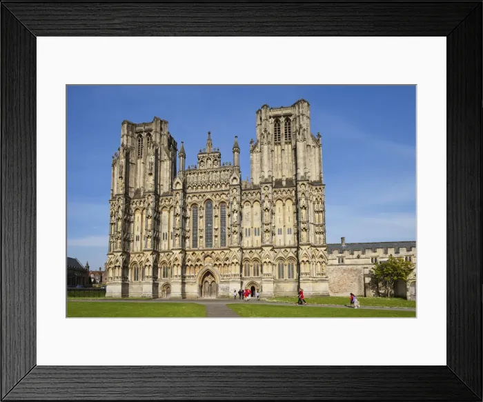 Framed Print : England, Somerset, Wells, Wells Cathedral Framed Print : England, Somerset, Wells, Wells Cathedral