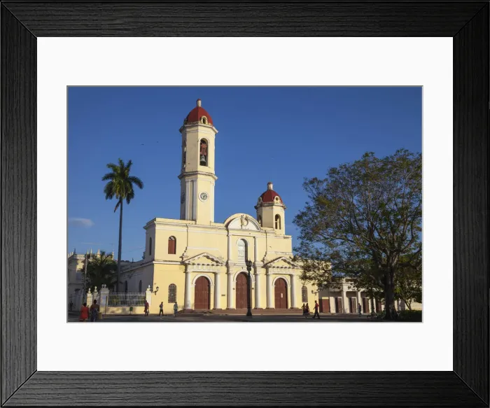 Framed Print : Cuba, Cienfuegos, Parque Martai, Catedral de la Purisima Concepcion - Cathedral of Framed Print : Cuba, Cienfuegos, Parque Martai, Catedral de la Purisima Concepcion - Cathedral of