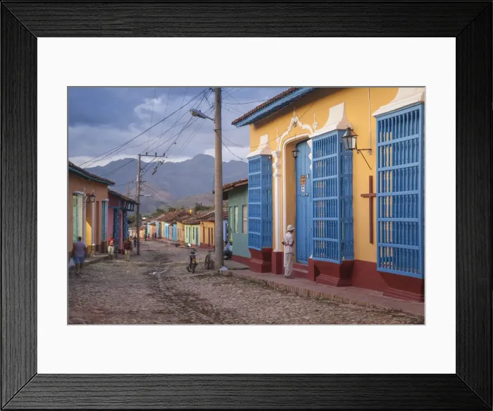 Framed Print : Cuba, Trinidad, Colourful street in historical center