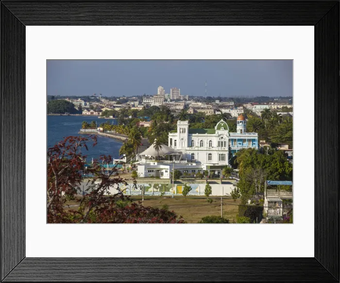 Framed Print : Cuba, Cienfuegos, View of Punta Gorda looking towards Cienfuegos Yacht Club and Palacio Framed Print : Cuba, Cienfuegos, View of Punta Gorda looking towards Cienfuegos Yacht Club and Palacio