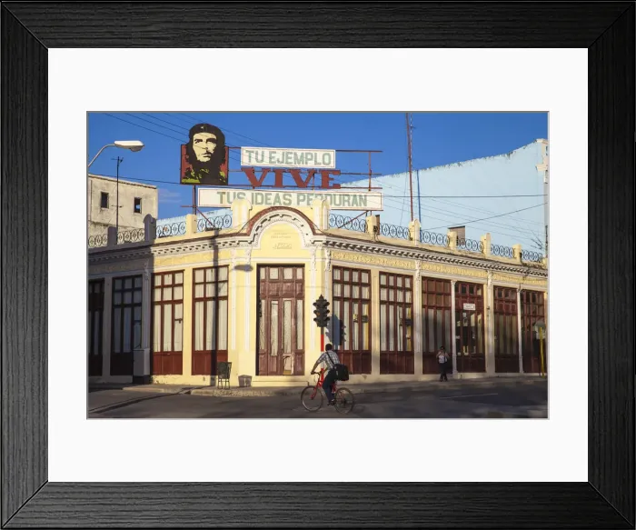 Framed Print : Cuba, Cienfuegos, Street scene near Parque Martí Framed Print : Cuba, Cienfuegos, Street scene near Parque Martí