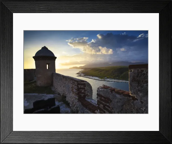 Framed Print : Cuba, Santiago de Cuba Province, Santiago de Cuba, Lighthouse at Castillo de San Pedro Framed Print : Cuba, Santiago de Cuba Province, Santiago de Cuba, Lighthouse at Castillo de San Pedro