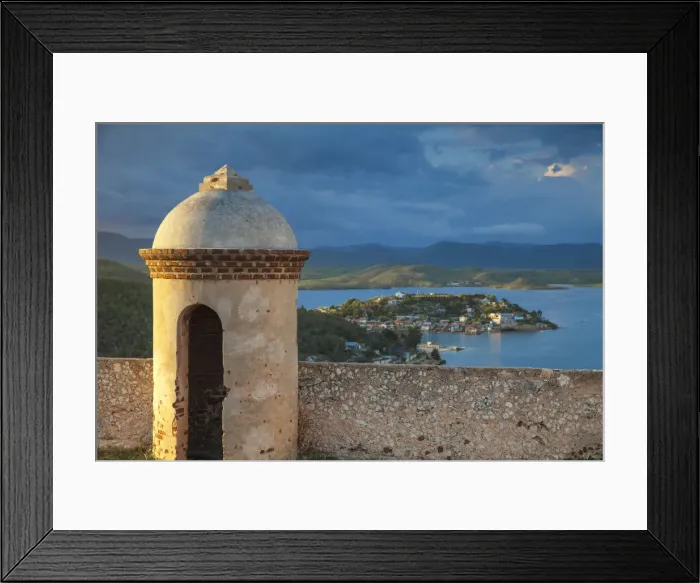 Framed Print : Cuba, Santiago de Cuba Province, Santiago de Cuba, Lighthouse at Castillo de San Pedro Framed Print : Cuba, Santiago de Cuba Province, Santiago de Cuba, Lighthouse at Castillo de San Pedro
