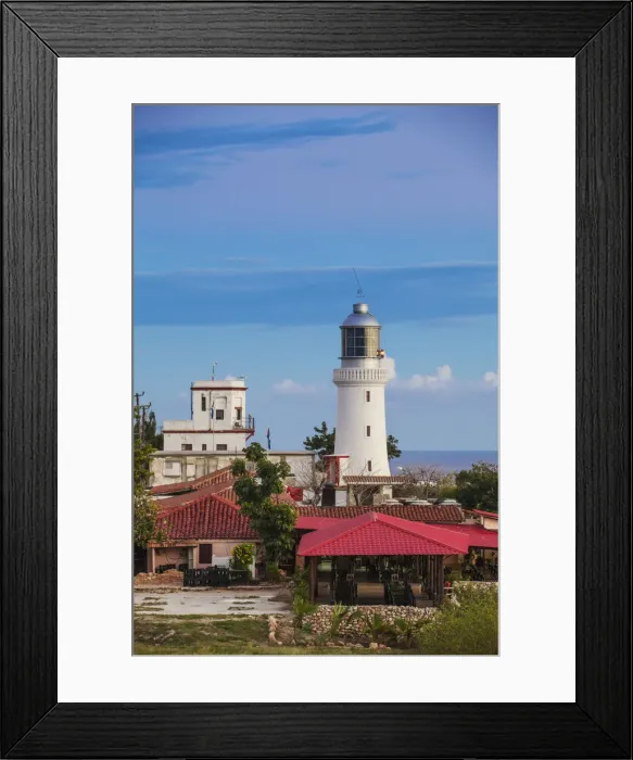 Framed Print : Cuba, Santiago de Cuba Province, Santiago de Cuba, Lighthouse at Castillo de San Pedro Framed Print : Cuba, Santiago de Cuba Province, Santiago de Cuba, Lighthouse at Castillo de San Pedro