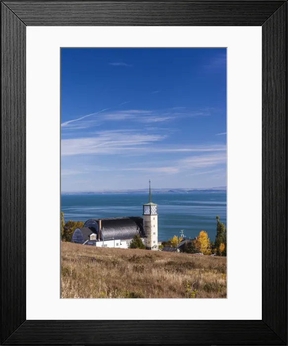 Framed Print : Canada, Quebec, Capitale-Nationale Region, Charlevoix, Cap-a-l Aigle, village church Framed Print : Canada, Quebec, Capitale-Nationale Region, Charlevoix, Cap-a-l Aigle, village church
