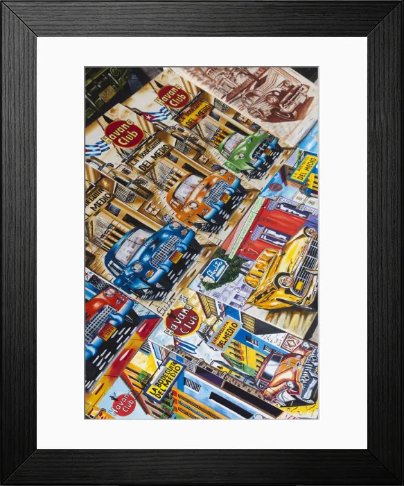 Framed Print : Cuba, Havana, Castillo de los Tres Santos Reys del Morro fortress, souvenir paintings Framed Print : Cuba, Havana, Castillo de los Tres Santos Reys del Morro fortress, souvenir paintings