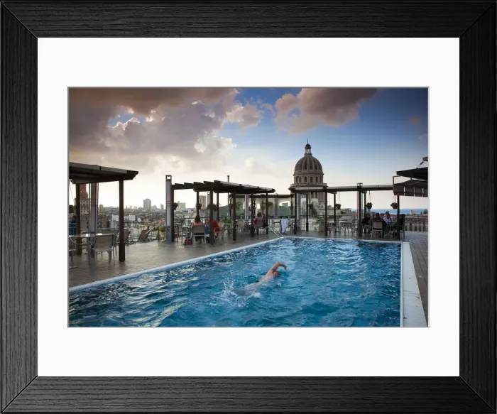 Framed Print : Cuba, Havana, Havana Vieja, Hotel Saratoga, rooftop swimming pool Framed Print : Cuba, Havana, Havana Vieja, Hotel Saratoga, rooftop swimming pool