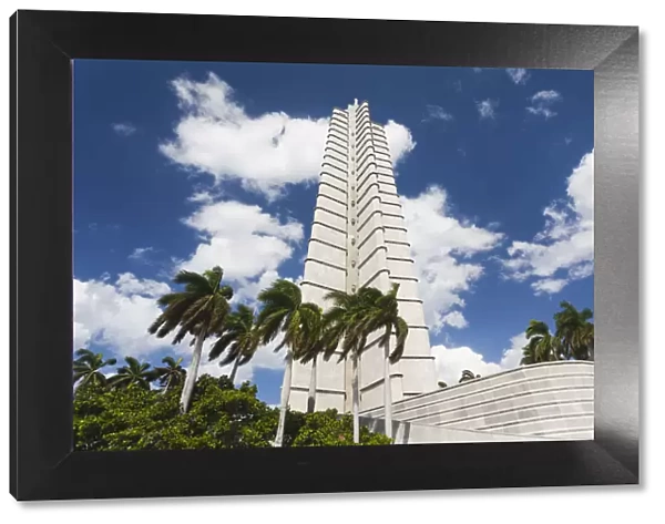 Cuba, Havana, Vedado, Plaza de la Revolucion, Jose Marti Monument