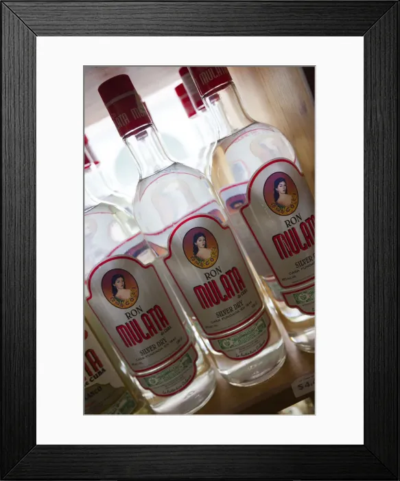 Framed Print : Cuba, Pinar del Rio Province, Pinar del Rio, Ron Mulata, Cuban-made rum Framed Print : Cuba, Pinar del Rio Province, Pinar del Rio, Ron Mulata, Cuban-made rum
