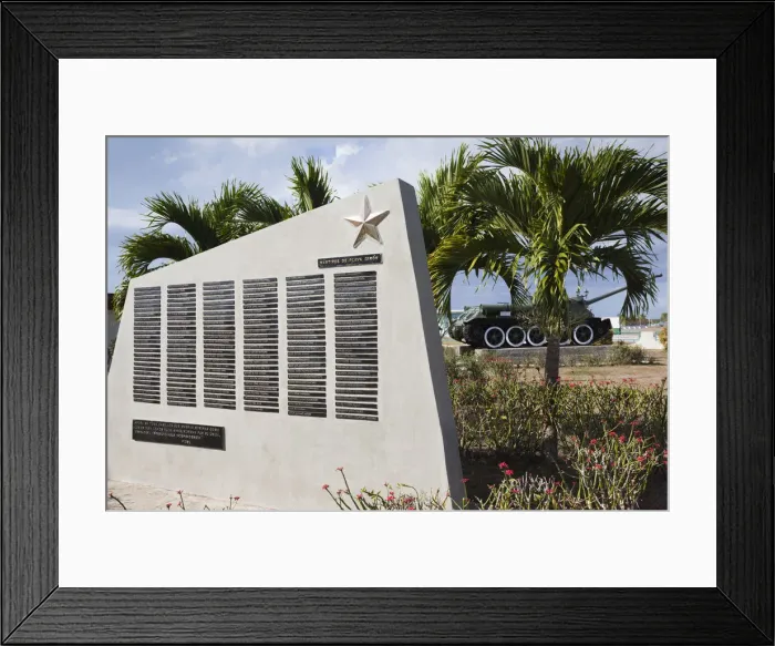 Framed Print : Cuba, Matanzas Province, Playa Giron, Museo de Playa Giron, museum of the 1961 US-CIA Framed Print : Cuba, Matanzas Province, Playa Giron, Museo de Playa Giron, museum of the 1961 US-CIA