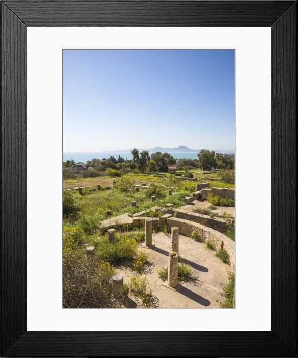 Framed Print : Tunisia, Tunis, Carthage, Roman Villas Framed Print : Tunisia, Tunis, Carthage, Roman Villas