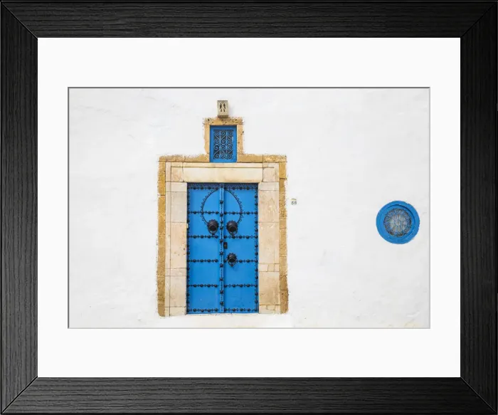 Framed Print : Tunisia, Picturesque whitewashed village of Sidi Bou Said Framed Print : Tunisia, Picturesque whitewashed village of Sidi Bou Said