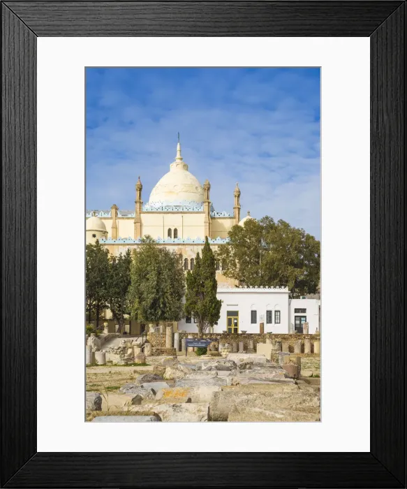 Framed Print : Tunisia, Tunis, Carthage, Byrsa Hill, St Louis Cathedral