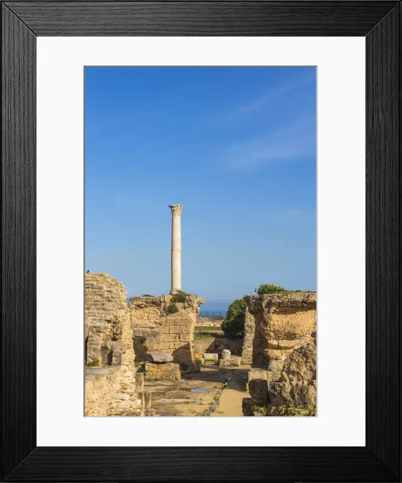 Framed Print : Tunisia, Tunis, Carthage, Antonine Baths