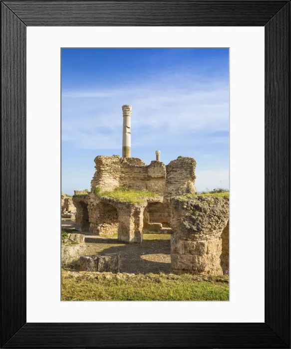 Framed Print : Tunisia, Tunis, Carthage, Antonine Baths Framed Print : Tunisia, Tunis, Carthage, Antonine Baths