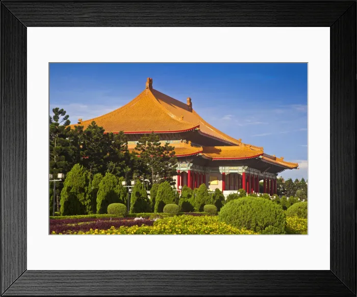 Framed Print : Taiwan, Taipei, National Theater at Chiang Kai-shek Memorial Hall Framed Print : Taiwan, Taipei, National Theater at Chiang Kai-shek Memorial Hall