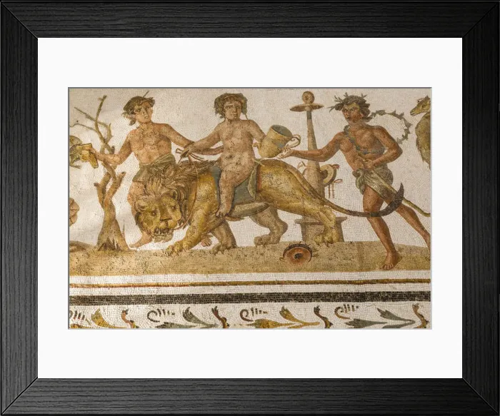 Framed Print : Tunisia, El Jem, Mosaics at Archaeology musuem Framed Print : Tunisia, El Jem, Mosaics at Archaeology musuem