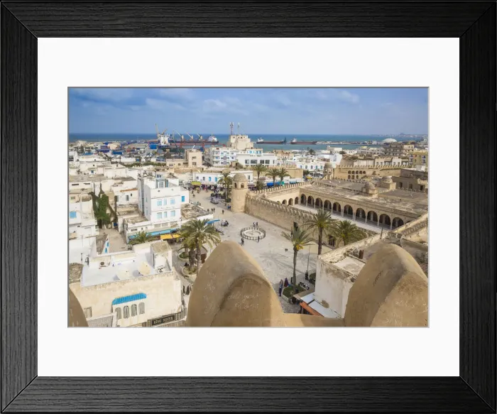 Framed Print : Tunisia, Sousse, View of Great Mosque Framed Print : Tunisia, Sousse, View of Great Mosque