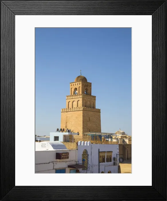 Framed Print : Tunisia, Kairouan, View towards Great Mosque Framed Print : Tunisia, Kairouan, View towards Great Mosque