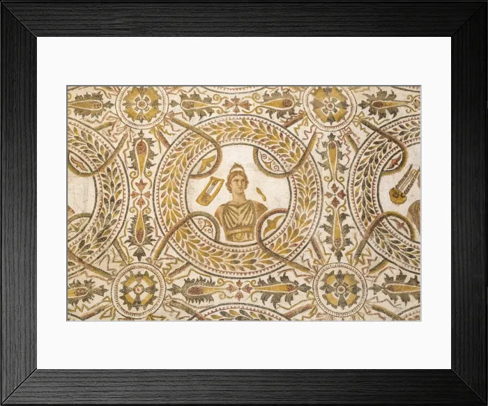 Framed Print : Tunisia, El Jem, Mosaics at Archaeology musuem Framed Print : Tunisia, El Jem, Mosaics at Archaeology musuem