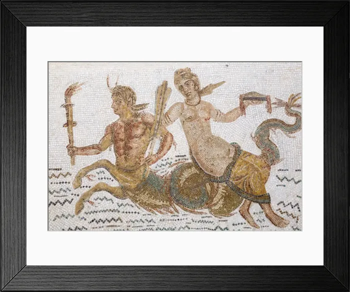 Framed Print : Tunisia, El Jem, Mosaics at Archaeology musuem Framed Print : Tunisia, El Jem, Mosaics at Archaeology musuem