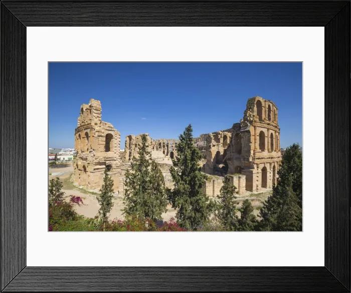 Framed Print : Tunisia, El Jem, Roman Amphitheatre