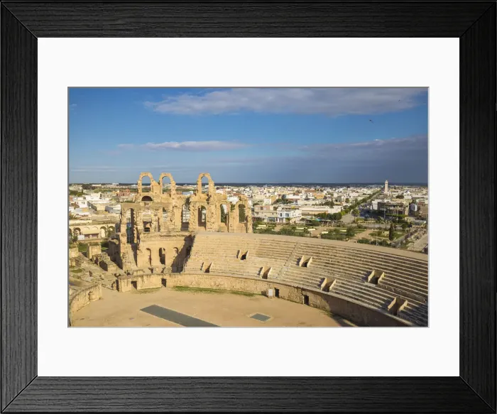 Framed Print : Tunisia, El Jem, Roman Amphitheatre Framed Print : Tunisia, El Jem, Roman Amphitheatre