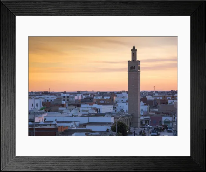 Framed Print : Tunisia, El Jem, View of mosque Framed Print : Tunisia, El Jem, View of mosque