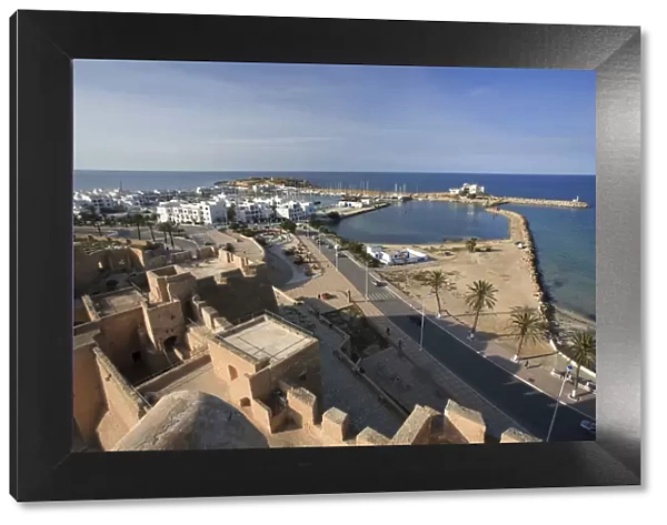 Africa, Tunisia, Monastir, view from ramparts of Ribat Fort
