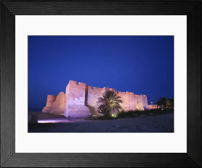 Framed Print : Africa, Tunisia, Djerba, Fort Borj el Kebir or Borj Ghazi Mustapha