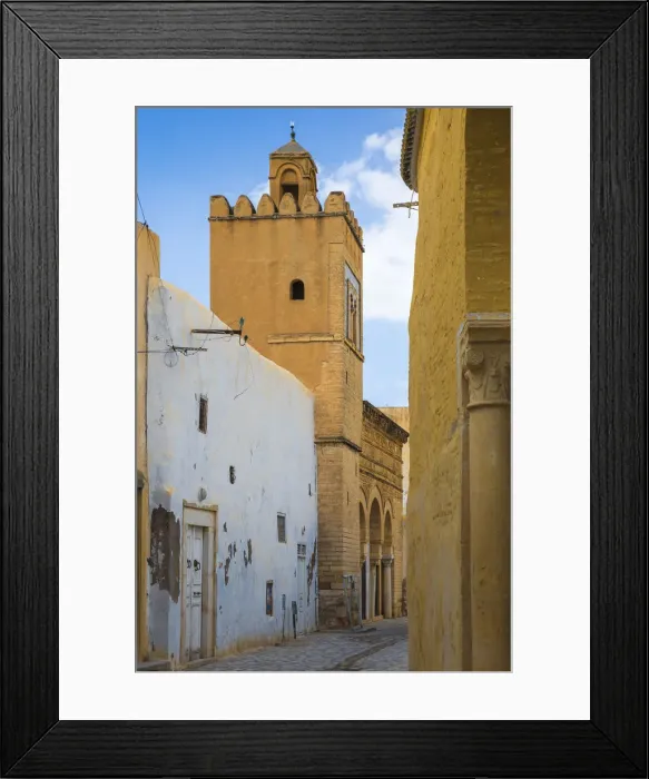 Framed Print : Tunisia, Kairouan, Madina, Mosque of the Three Doors Framed Print : Tunisia, Kairouan, Madina, Mosque of the Three Doors