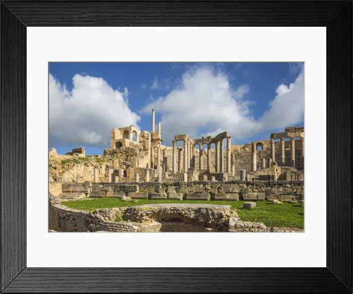 Framed Print : Tunisia, Teboursouk, Dougga archaeological site, Roman Amphitheatre Framed Print : Tunisia, Teboursouk, Dougga archaeological site, Roman Amphitheatre
