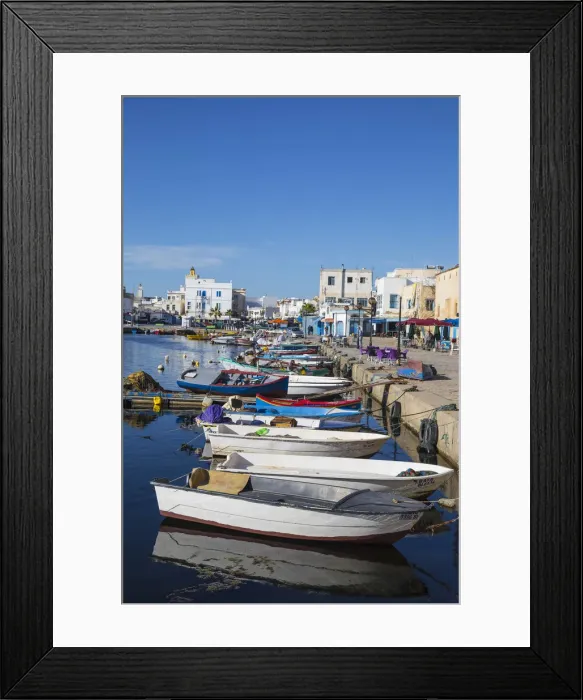 Framed Print : Tunisia, Bizerte, The old port Framed Print : Tunisia, Bizerte, The old port