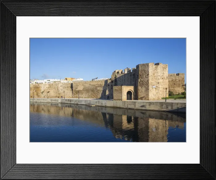 Framed Print : Tunisia, Bizerte, Medina Fort and the old port