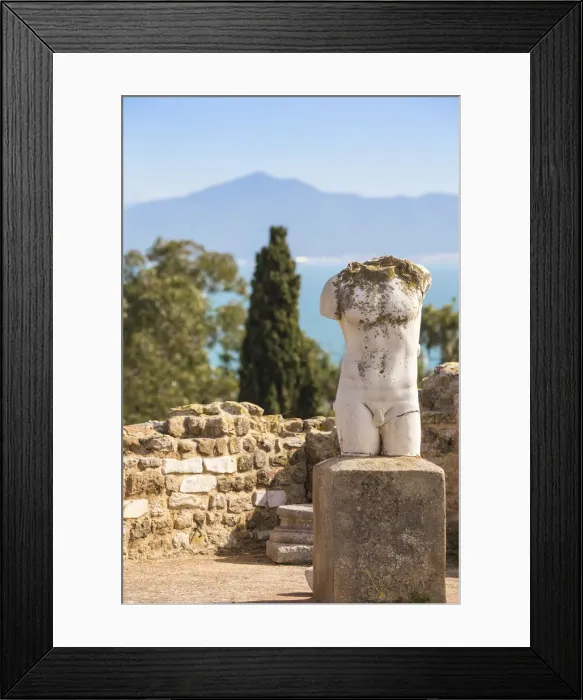Framed Print : Tunisia, Tunis, Carthage, Roman Villas Framed Print : Tunisia, Tunis, Carthage, Roman Villas