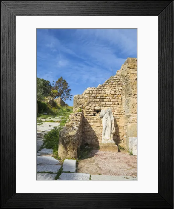 Framed Print : Tunisia, Tunis, Carthage, Roman Villas, Headless statue Framed Print : Tunisia, Tunis, Carthage, Roman Villas, Headless statue