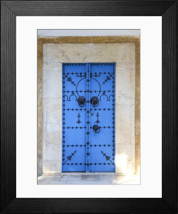 Framed Print : Tunisia, Picturesque whitewashed village of Sidi Bou Said Framed Print : Tunisia, Picturesque whitewashed village of Sidi Bou Said