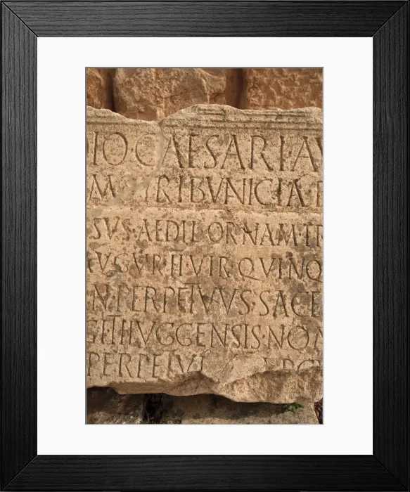 Framed Print : Africa, Tunisia, Dougga, Roman Ruins (UNESCO World Heritage Site) Framed Print : Africa, Tunisia, Dougga, Roman Ruins (UNESCO World Heritage Site)