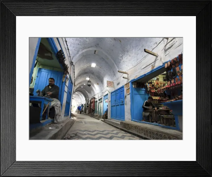 Framed Print : Africa, Tunisia, Kairouan, Old Medina (UNESCO World heritage Site), market Framed Print : Africa, Tunisia, Kairouan, Old Medina (UNESCO World heritage Site), market
