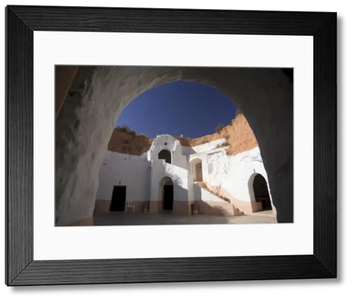 Framed Print : Africa, Tunisia, Matmata, traditional Underground dwellings also known as cave houses Framed Print : Africa, Tunisia, Matmata, traditional Underground dwellings also known as cave houses